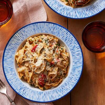 Fresh Basil Fettuccine
