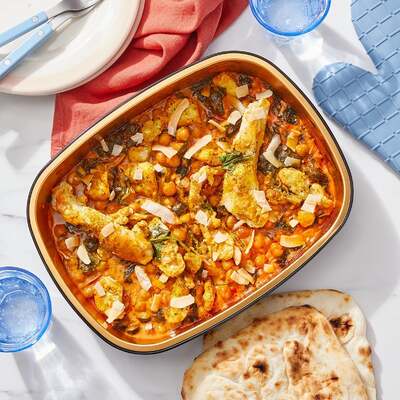 Oven-Baked Chicken & Chickpea Curry