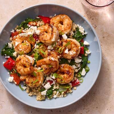 Shrimp & Veggie Couscous Bowls