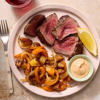 Steaks & Spanish-Style Potatoes