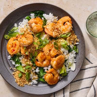 Sweet Chili Shrimp & Breadcrumbs
