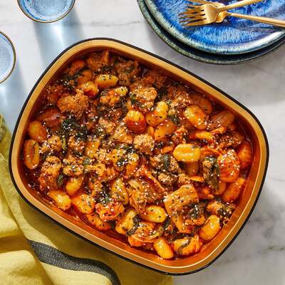 Creamy Gochujang Pork & Gnocchi