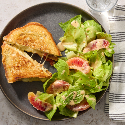 Cheddar, Gouda & Fig Jam Grilled Cheese