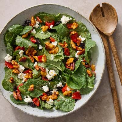Baby Kale & Goat Cheese Salad