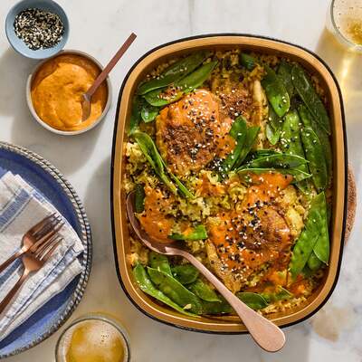 Curry Peanut Chicken Thighs