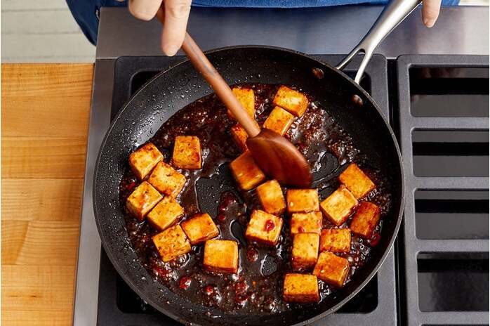recipe-step-image-Cook the tofu & serve your dish