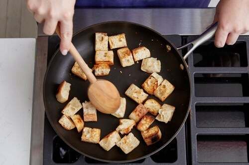 recipe-step-image-Make the croutons & start the panzanella