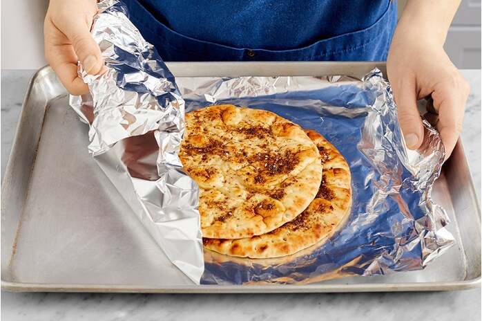 recipe-step-image-Make the za'atar pitas & serve your dish 