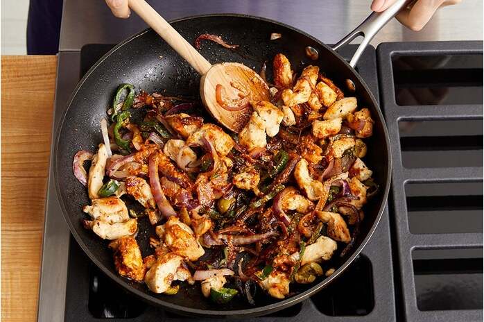 recipe-step-image-Cook the chicken & vegetables