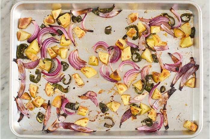 recipe-step-image-Roast & finish the vegetables