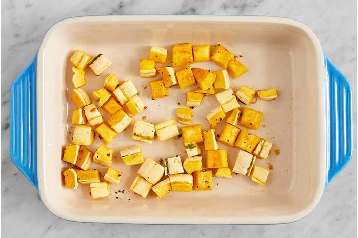 recipe-step-image-Prepare the squash & start the bake
