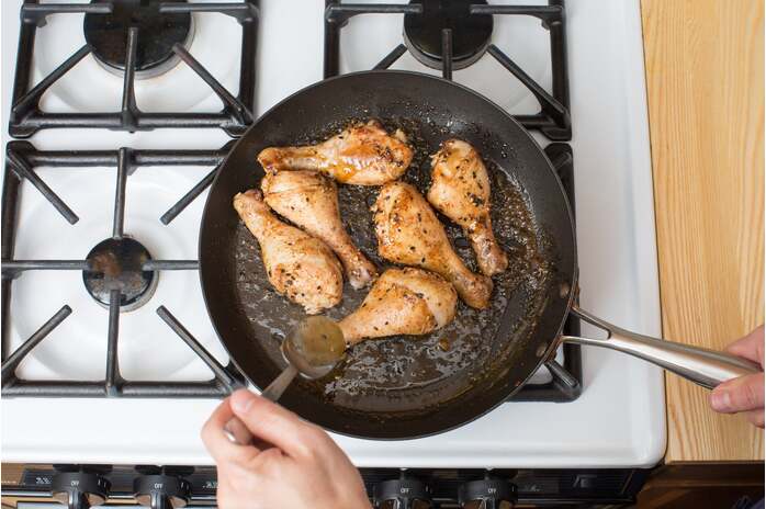 recipe-step-image-Glaze the chicken & plate your dish: