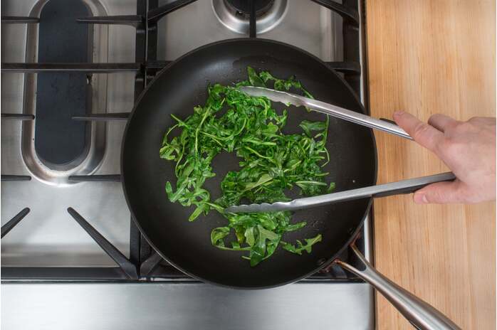 recipe-step-image-Cook the arugula: