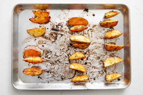 recipe-step-image-Prepare & roast the potato wedges