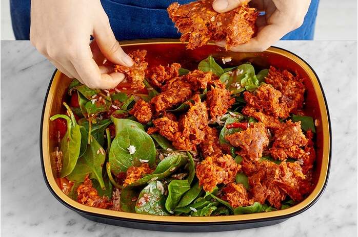 recipe-step-image-Add the chorizo & bake the tray