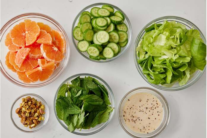 recipe-step-image-Prepare the salad ingredients & make the dressing
