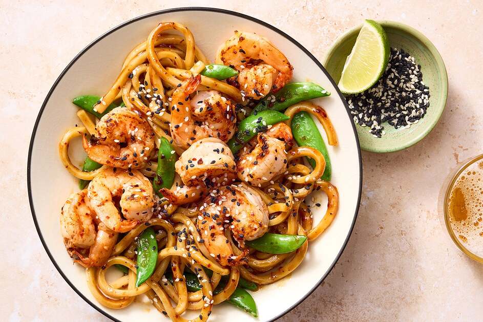 Shrimp & Orange-Chili Noodles