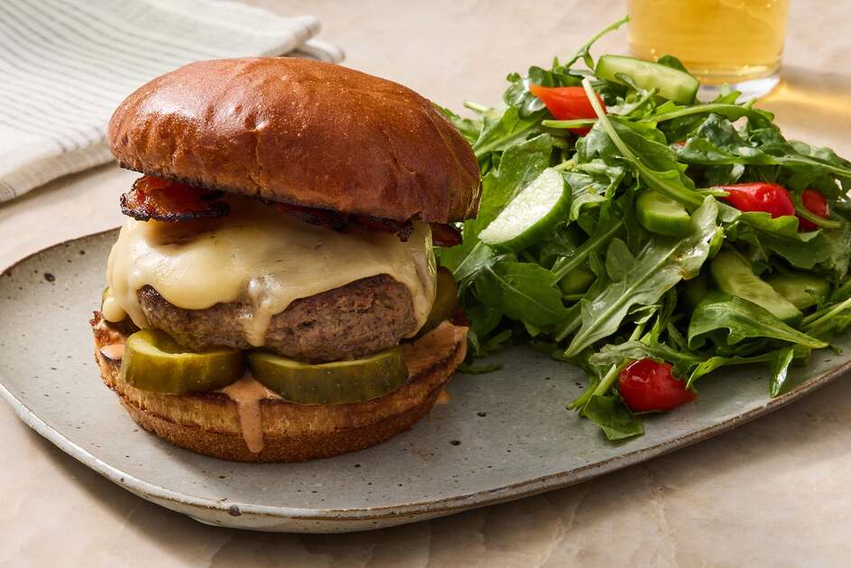 Bacon Gouda Prime Beef Burgers