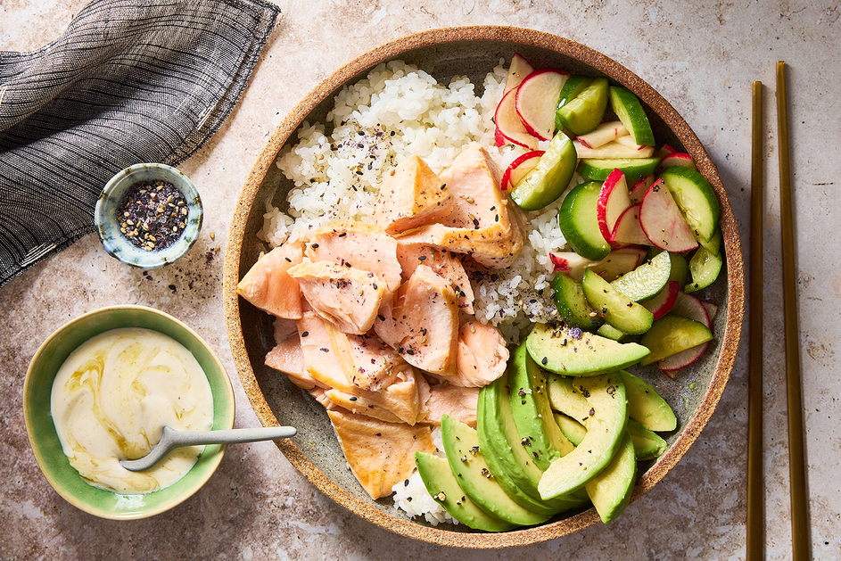 Salmon Sushi Rice Bowls