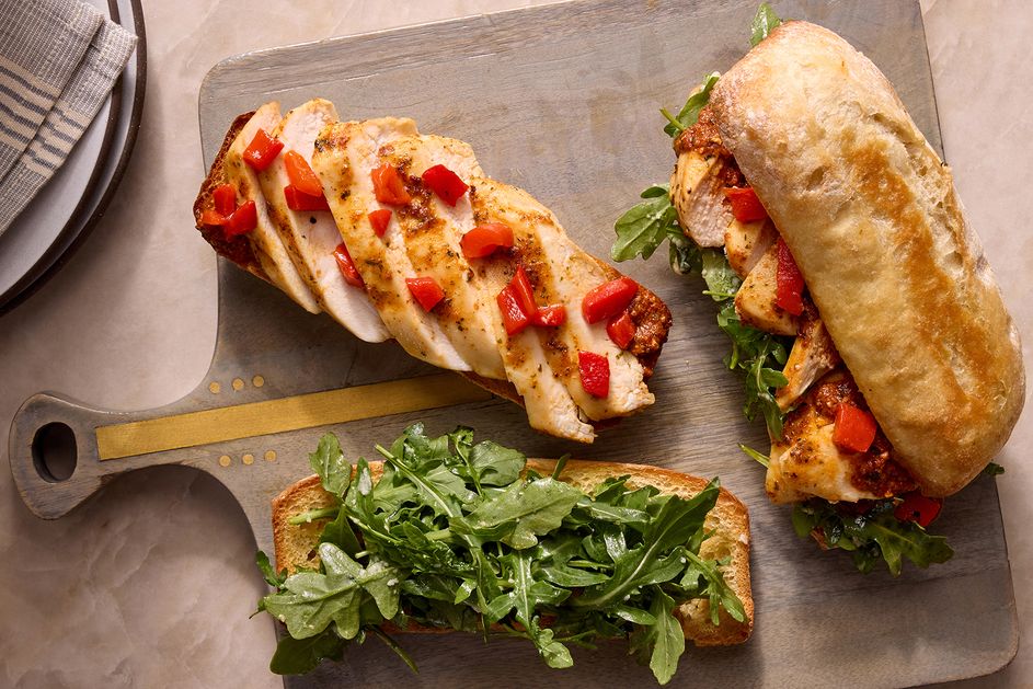 Roasted Romesco Chicken Sandwiches