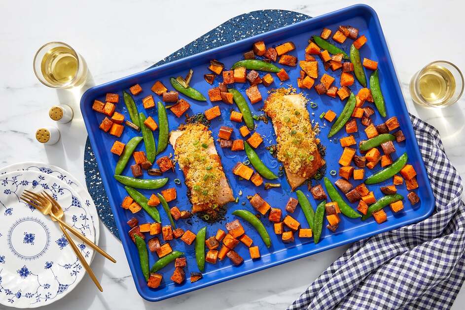 Sheet Pan Curry Salmon