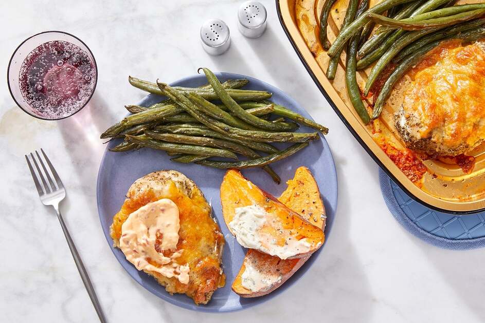 Oven-Baked Cheesy Italian Chicken