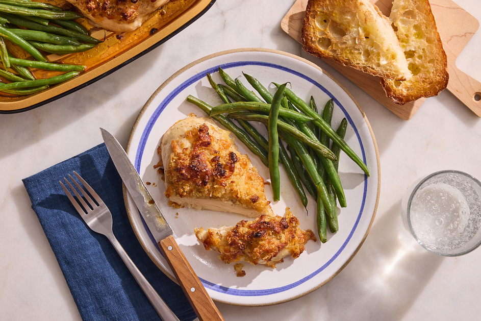 Baked Cheesy Garlic Chicken