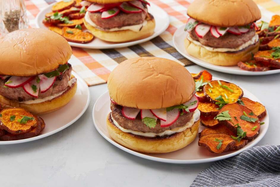 Lemongrass & Ginger Turkey Burgers