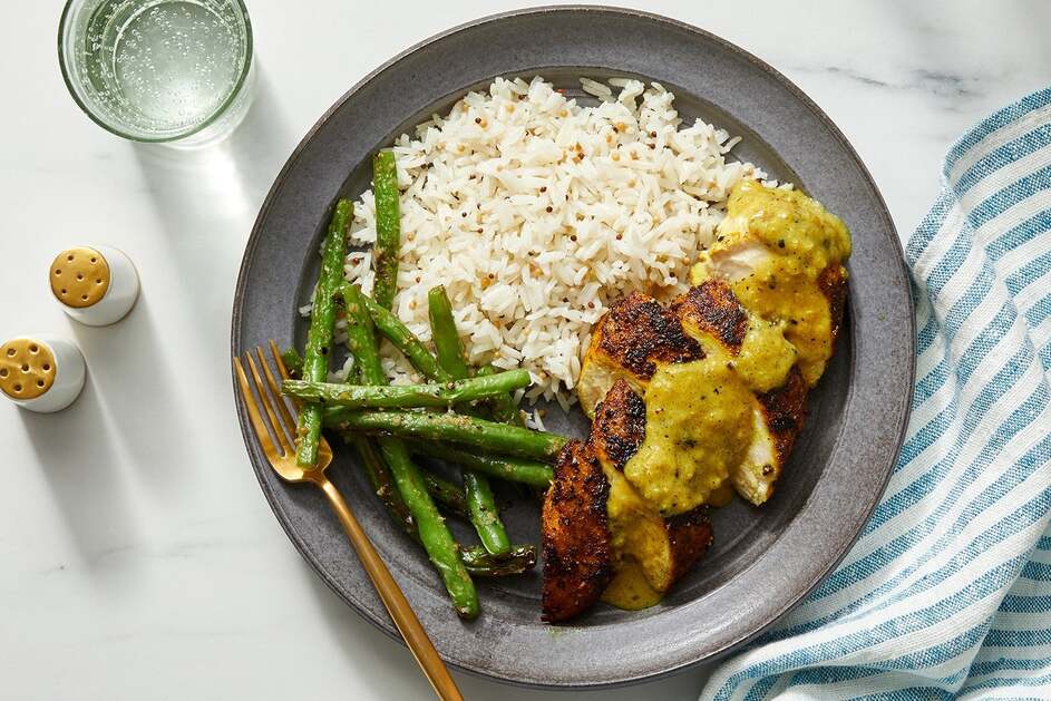 Vadouvan Chicken & Mango Chutney Sauce