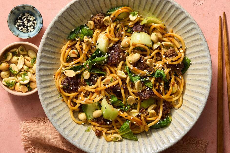 Takeout-Style Ginger Beef Noodles