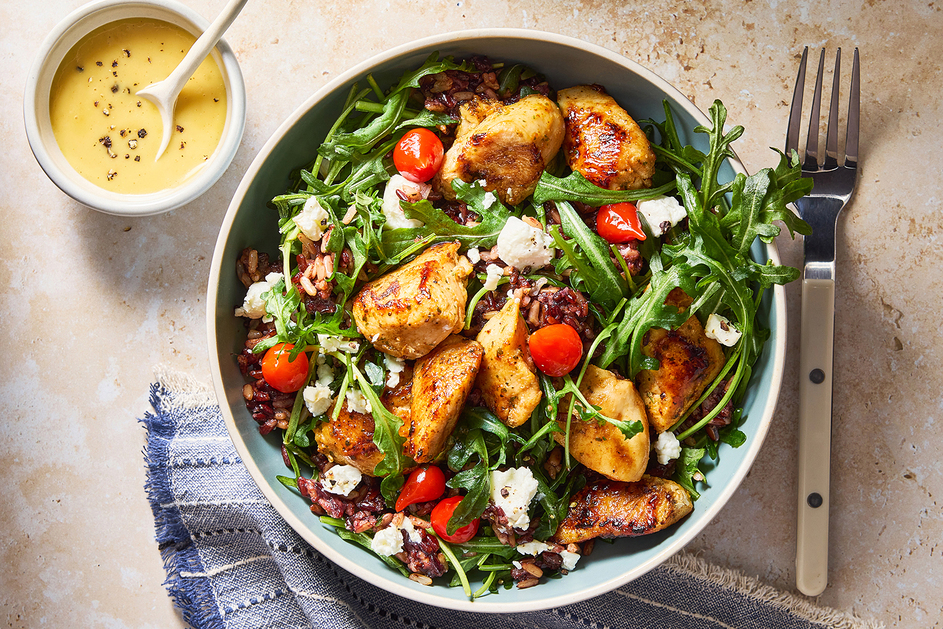 Honey Mustard Chicken Grain Bowls