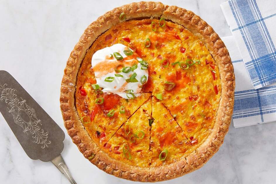 Smoked Gouda & Cheddar Quiche
