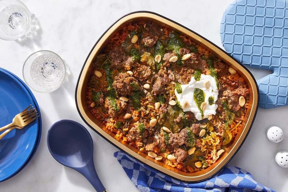 Oven-Baked Beef & Curry Rice