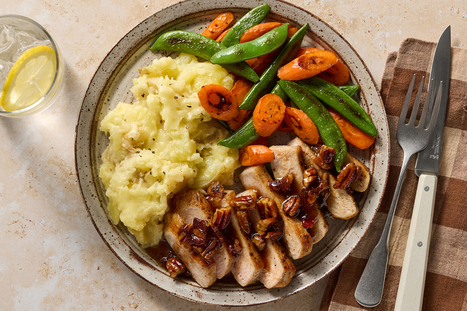 Brown Butter-Pecan Pork Chops