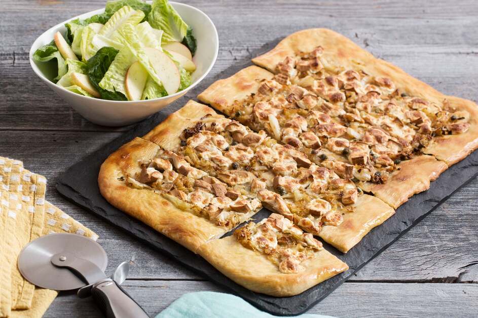 Smoked Mozzarella & Cabbage Pizza