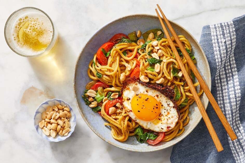 Veggie Peanut Noodles