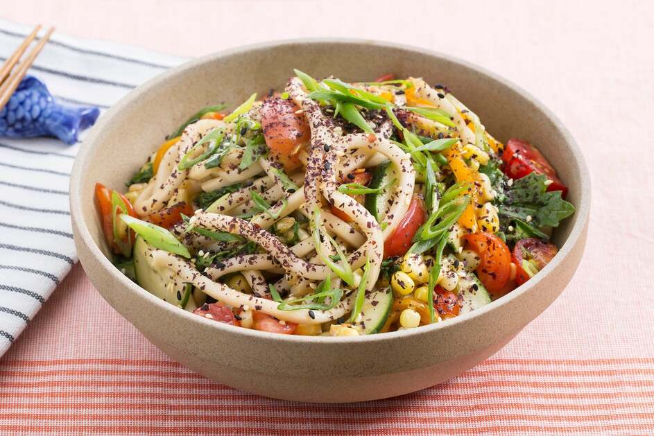 Summer Udon Noodle Salad