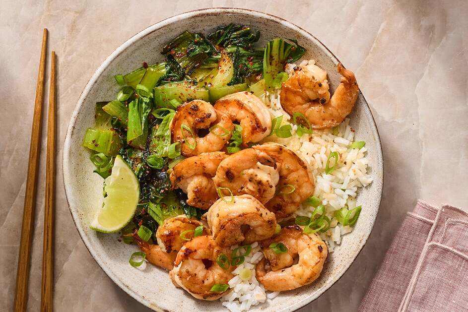 Ponzu Shrimp & Scallion Rice