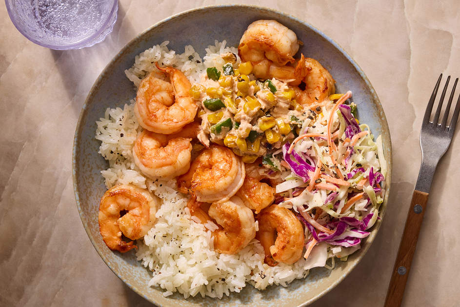 Mexican-Style Shrimp & Street Corn