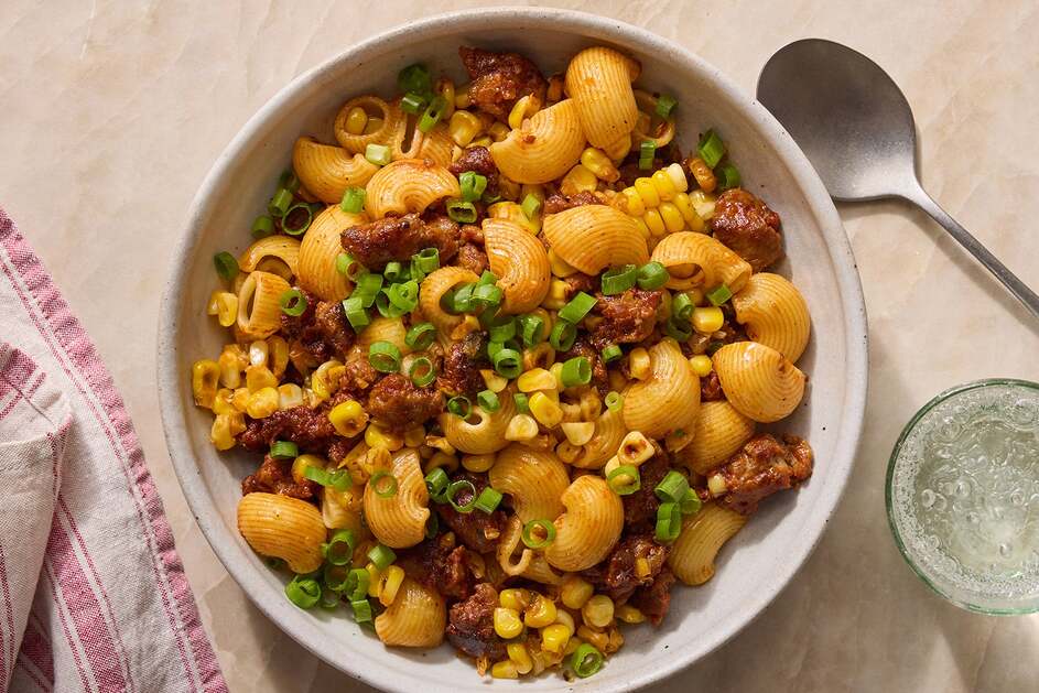Spicy Poblano Sausage Pasta