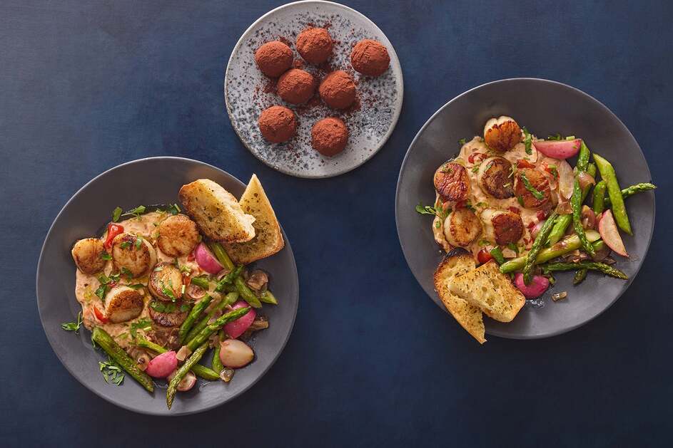 Seared Scallops in Creamy Tomato Sauce