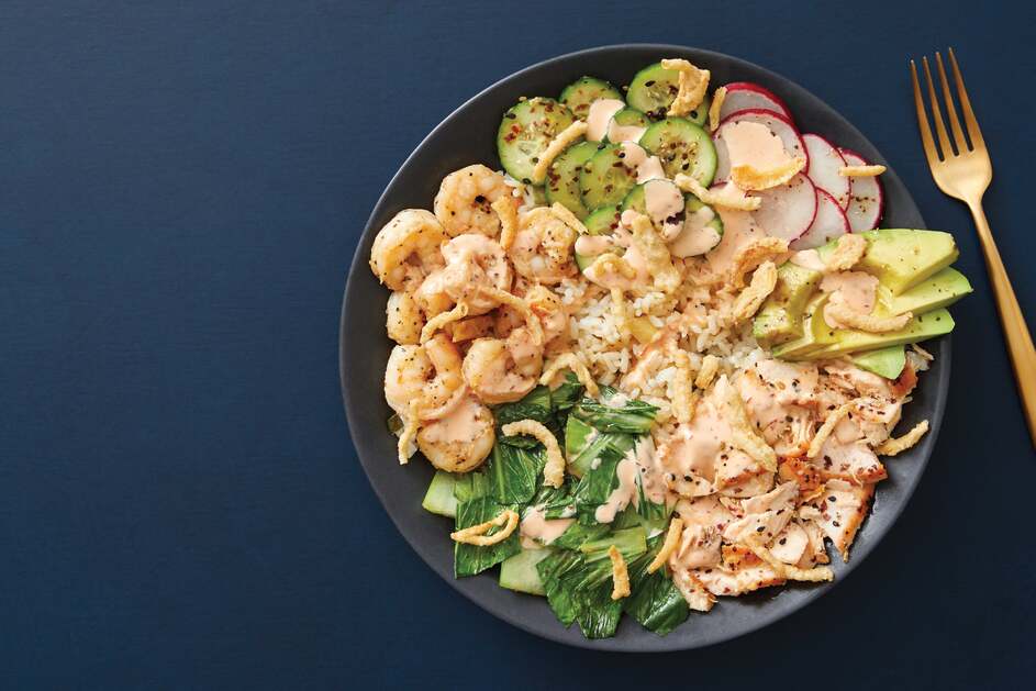 Salmon & Shrimp Poke Bowl
