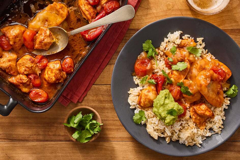 Cheesy Baked Chicken & Peppers