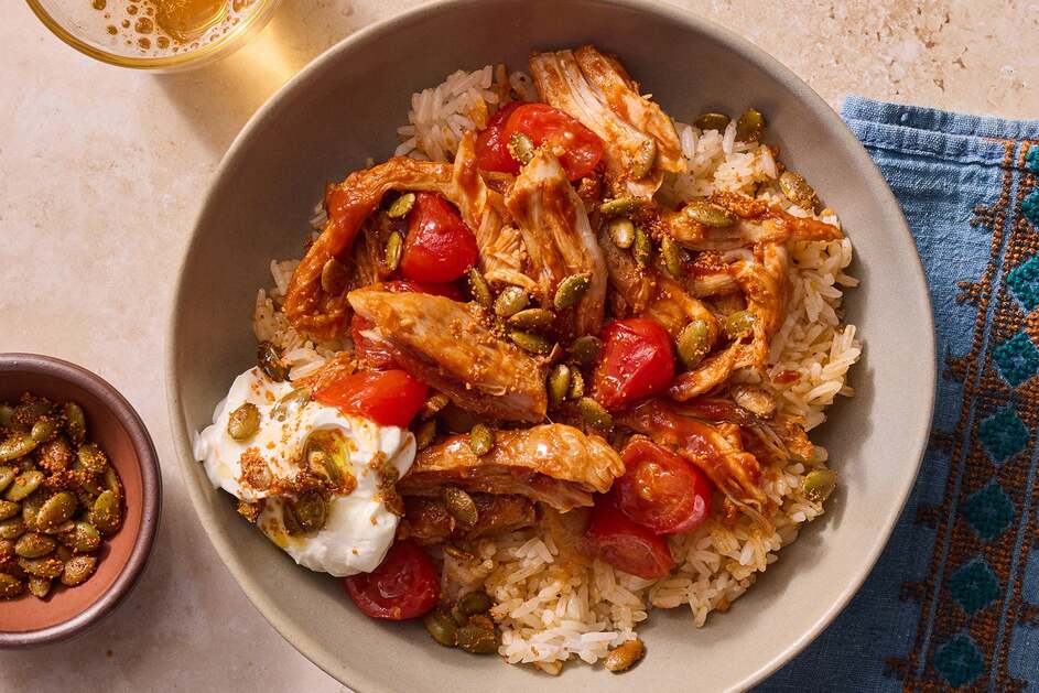 Mexican-Style Pulled Pork Rice Bowls