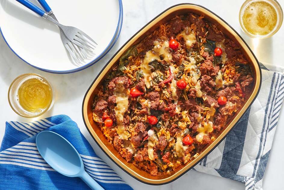Oven-Baked Spanish Chorizo Rice