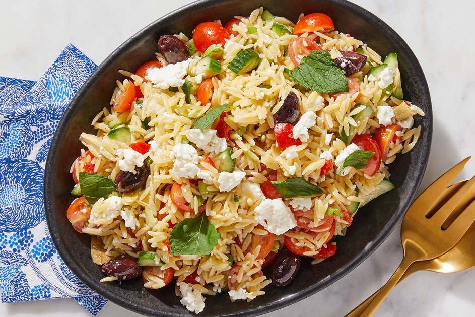 Greek Feta & Orzo Salad