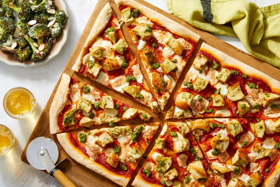 Pesto Chicken Pizza