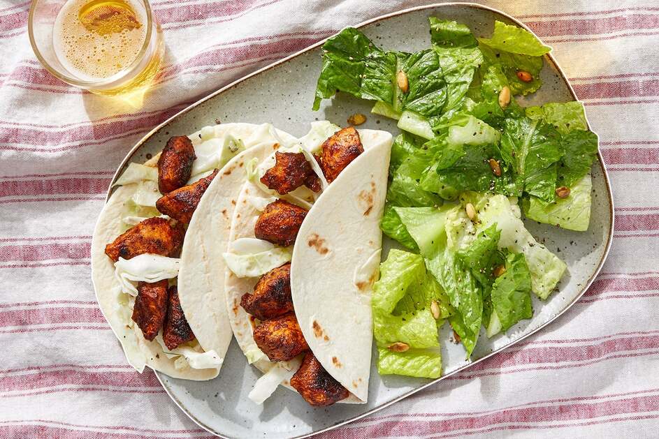 Chipotle-BBQ Chicken Tacos