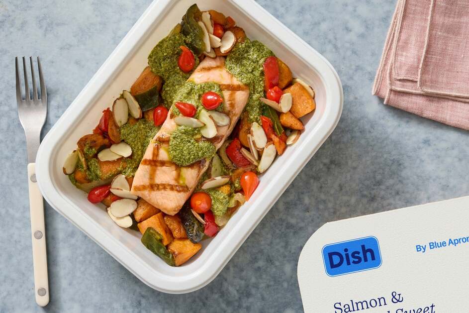 Salmon & Roasted Sweet Potatoes