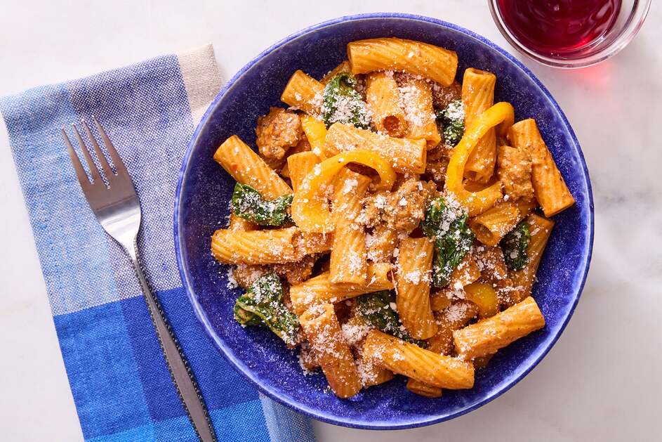 15-Min Spicy Sausage Pasta
